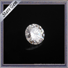 VVS Klare weiße Runde Diamant Cut Synthetische Moissanite